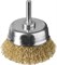 ЗУБР d 63 мм, витая латунированная, стальная 0.3 мм, чашечная щетка для дрели, Профессионал (3525-063) 3525-063_z02