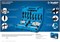 ЗУБР набор сепараторных съемников в кейсе, Профессионал (43307-H12) 43307-H12