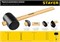 Чёрная резиновая киянка STAYER 1100 г 20505-100