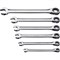ЗУБР 6 шт, 8 - 17 мм, набор комбинированных трещоточных гаечных ключей, Профессионал (27074-H6) 27074-H6_z01