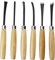 Набор STAYER: Резцы фигурные, с деревянной ручкой, 6шт 1832-H6