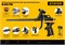STAYER Black PRO, тефлоновый пистолет для монтажной пены, Professional (06862_z02) 06862_z02