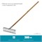 GRINDA PS-12 WOOD, 370 х 105 х 1300 мм, 12 витых зубцов, нержавеющая сталь, деревянный черенок, садовые грабли, PROLine (39481-12) 39481-12