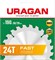 URAGAN Fast, 190 х 30/20 мм, 24Т, пильный диск по дереву (36800-190-30-24) 36800-190-30-24_z01
