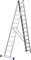 СИБИН 13 ступеней, со стабилизатором, алюминиевая, трехсекционная лестница (38833-13) 38833-13