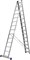СИБИН 14 ступеней, со стабилизатором, алюминиевая, трехсекционная лестница (38833-14) 38833-14