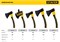 Кованый топор STAYER FIBERGLASS, 600/800 г, с чехлом, 350 мм 2062-06P_z02