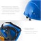 ЗУБР ФОРТ, синяя, храповый механизм регулировки, универсальное крепление для наушников и щитков, защитная каска, Профессионал (11094-3) 11094-3_z01