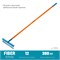 GRINDA PR-12T FIBER, 380 х 100 х 1530 мм, 12 витых зубцов, углеродистая сталь, фибергласовый черенок, садовые грабли, PROLine (39654) 39654