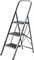 СИБИН 3 ступени, 71 см, c широкими обрезиненными ступенями, стальная стремянка (38807-03) 38807-03_z02