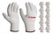 ЗУБР ОПТИМА, L-XL, х/б перчатки без покрытия, 10 класс, 10 пар (11446-XL10) 11445-XL10