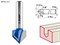 ЗУБР 12.7x13мм, угол 90°мм, фреза пазовая галтельная V-образная 28752-12.7 - фото 38066