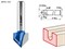 ЗУБР 15.8x16мм, угол 90°мм, фреза пазовая галтельная V-образная 28752-15.8 - фото 38068