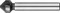 Зенкер конусный d 10,4x50мм,  для раззенковки М5, ЗУБР Профессионал - фото 38401