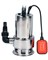 Насос дренажный погружной ND-1100DS  (250л/м; 1100Вт; до 35мм; макс.напор 9м; для грязной воды, нерж.сталь) 4шт/кор  80шт/подд 23 01 154 077