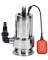 Насос дренажный погружной ND-1100DS  (250л/м; 1100Вт; до 35мм; макс.напор 9м; для грязной воды, нерж.сталь) 4шт/кор  80шт/подд 23 01 154 077