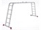 Лестница алюм. многофункц. трансформер 4х5 ступ., 14,6кг NV2320 Новая высота 2320405