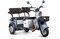 Электротрицикл Rutrike Gelbert Beta 48V/60V 800Вт Сине-белый-3029 0000256-3029