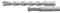 Бур SDS-PLUS 25x400x460 Makita D-15257 T.C.T • SDS-PLUS • 25 x 460 мм • 2 режущие кромки D-15257