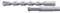 Бур SDS-PLUS 4x50x110 Makita D-00016 T.C.T • SDS-PLUS • 4 x 110 мм • 2 режущие кромки D-00016
