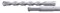 Бур SDS-PLUS 6x50x110 Makita D-00050 T.C.T • SDS-PLUS • 6 x 110 мм • 2 режущие кромки D-00050