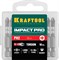 Биты KRAFTOOL Impact Pro, Philips, тип хвостовика E 1/4″, PH2, 50мм, 10шт, на карточк 26191-2-50-S10