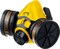 STAYER HF-6000  респиратор противогазовый, два фильтра A1 в комплекте 11175_z01