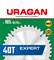 URAGAN Expert 185х30/20мм 40Т, диск пильный по дереву 36802-185-30-40_z01