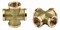 GENERAL FITTINGS внутренняя резьба 3/4″, латунь, крестовина (51049-3/4) 51049-3/4