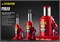 STAYER RED FORCE, 16 т, 230 - 460 мм, бутылочный гидравлический домкрат, Professional (43160-16) 43160-16_z01