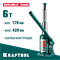 KRAFTOOL DOUBLE RAM, 6 т, 170 - 420 мм, с увеличенным подъемом, двухштоковый бутылочный домкрат (43463-6) 43463-6
