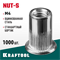 Заклепки резьб. Nut-S, M4 стальные с насеч. Kraftool, шт 311707-04