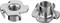 ЗУБР DIN 1624, M10 x 12 мм, цинк, 5 кг, врезная гайка (303780-10) 303780-10