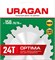URAGAN Optima, 150 х 20/16 мм, 24Т, пильный диск по дереву (36801-150-20-24) 36801-150-20-24_z01