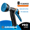 GRINDA PROLine BM-8, 8 режимов, курок сзади, пистолет поливочный металлический с TPR, шт 8-427339_z02