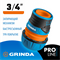 GRINDA PROLine TL-34, 3/4″, соединитель быстросъёмный для шланга, с запирающим механизмом (8-426428), шт 8-426428_z01