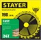 STAYER Fast, 190 x 20/16 мм, 24Т, быстрый рез, пильный диск по дереву (3680-190-20-24) 3680-190-20-24_z01