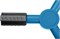 GRINDA RR-P, 75 м, 2 полив, 3 сопла, на пике, ударопрочный пластик, круговой распылитель, PROLine (40341) 40341_z03