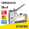 STAYER HERCULES-53, тип 53 (A/10/JT21) 23GA (6 - 14 мм)/13/300, стальной рессорный степлер, Professional (31519) 31519