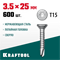KRAFTOOL DS-C, 25 х 3.5 мм, А2, сверло, потайная головка, ТХ15, 600 шт, саморез нержавеющий (300932-35-025) 300932-35-025