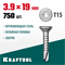 KRAFTOOL DS-C, 19 х 3.9 мм, А2, сверло, потайная головка, ТХ15, 750 шт, саморез нержавеющий (300932-39-019) 300932-39-019