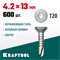 KRAFTOOL DS-C, 13 х 4.2 мм, А2, сверло, потайная головка, ТХ20, 600 шт, саморез нержавеющий (300932-42-013) 300932-42-013