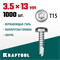 KRAFTOOL DS-P, 13 х 3.5 мм, А2, сверло, полукруглая головка, ТХ15, 1000 шт, саморез нержавеющий (300931-35-013) 300931-35-013