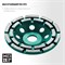 KRAFTOOL Double d 125 мм, Двухрядная алмазная шлифовальная чашка, INDUSTRIAL (33369-125), шт 33369-125