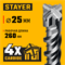 STAYER HERCULES-4Х 25x310 мм, SDS-plus бур (29290-310-25) 29290-310-25