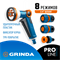 GRINDA Х-834, пистолет поливочный X-8, коннектор 3/4, конектор 3/4 с автостопом, адаптер с внутр. резьбой 1/2 х 3/4,набор поливочный PROLine (429167) 429167