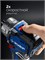 ЗУБР КОМБИ #5 набор: дрель-шуруповерт + мини УШМ + LED фонарь, BRUSHLESS, 12 В, 45 Н·м, 2 АКБ тип Т7 (4 и 2 А·ч), кейс, Профессионал (DB-125-42ABF) DB-125-42ABF