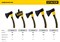 Кованый топор STAYER FIBERGLASS, 800/900 г, 350 мм 2062-08_z02