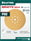 KRAFTOOL Giraffe GOLD-9 225 мм, Р80, шлифовальный круг на липучке, 9 отв. (35651-080) 35651-080