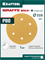 KRAFTOOL Giraffe GOLD-6 225 мм, Р80, шлифовальный круг на липучке, 6 отв. (35652-080) 35652-080